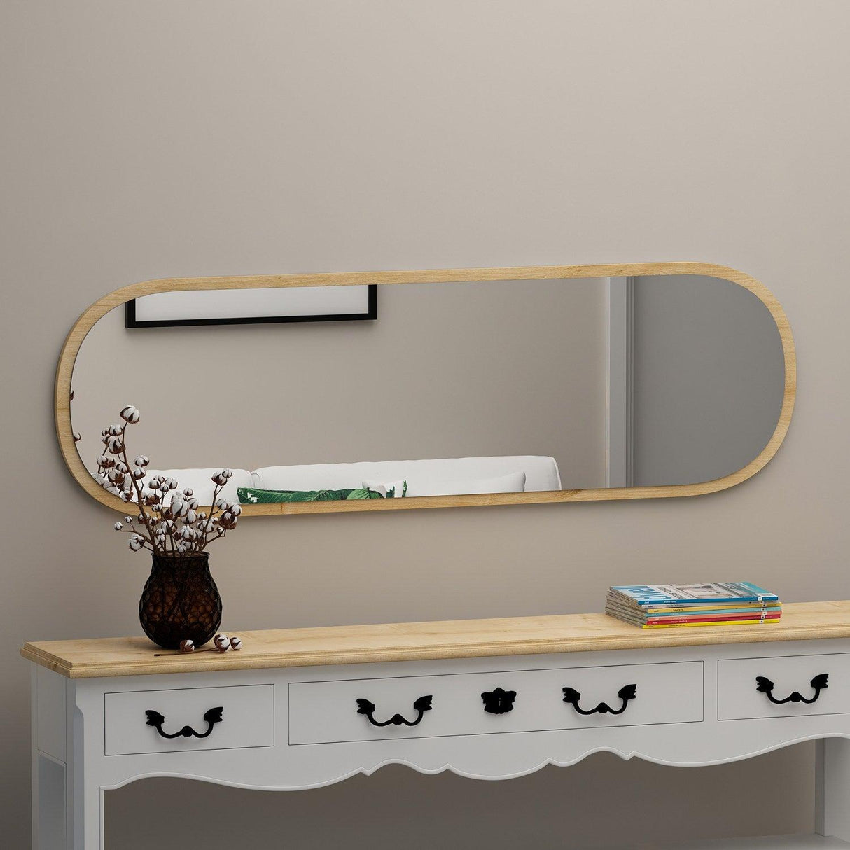 Oglindă Magnum - Natural, Natural, 2x120x40 cm