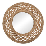 Oglinda Mazun Boho, Natural, 60x60 cm