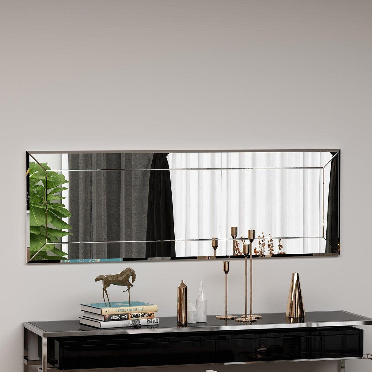 Oglindă Nady - White, Alb, 2x40x120 cm