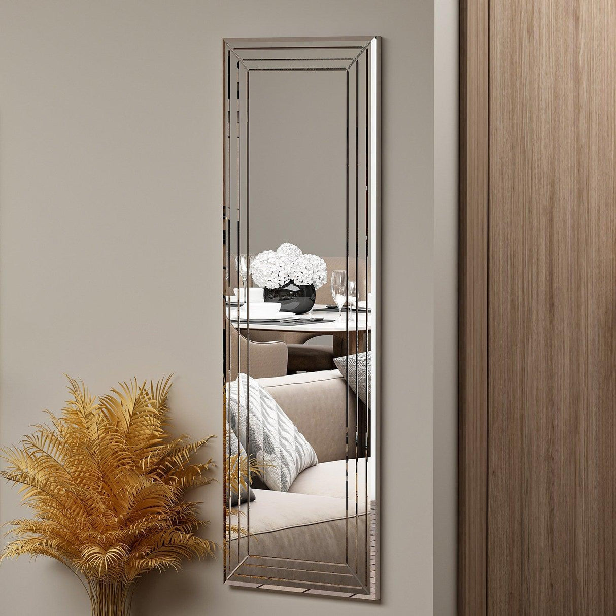 Oglindă Neom - White, Alb, 2x40x120 cm