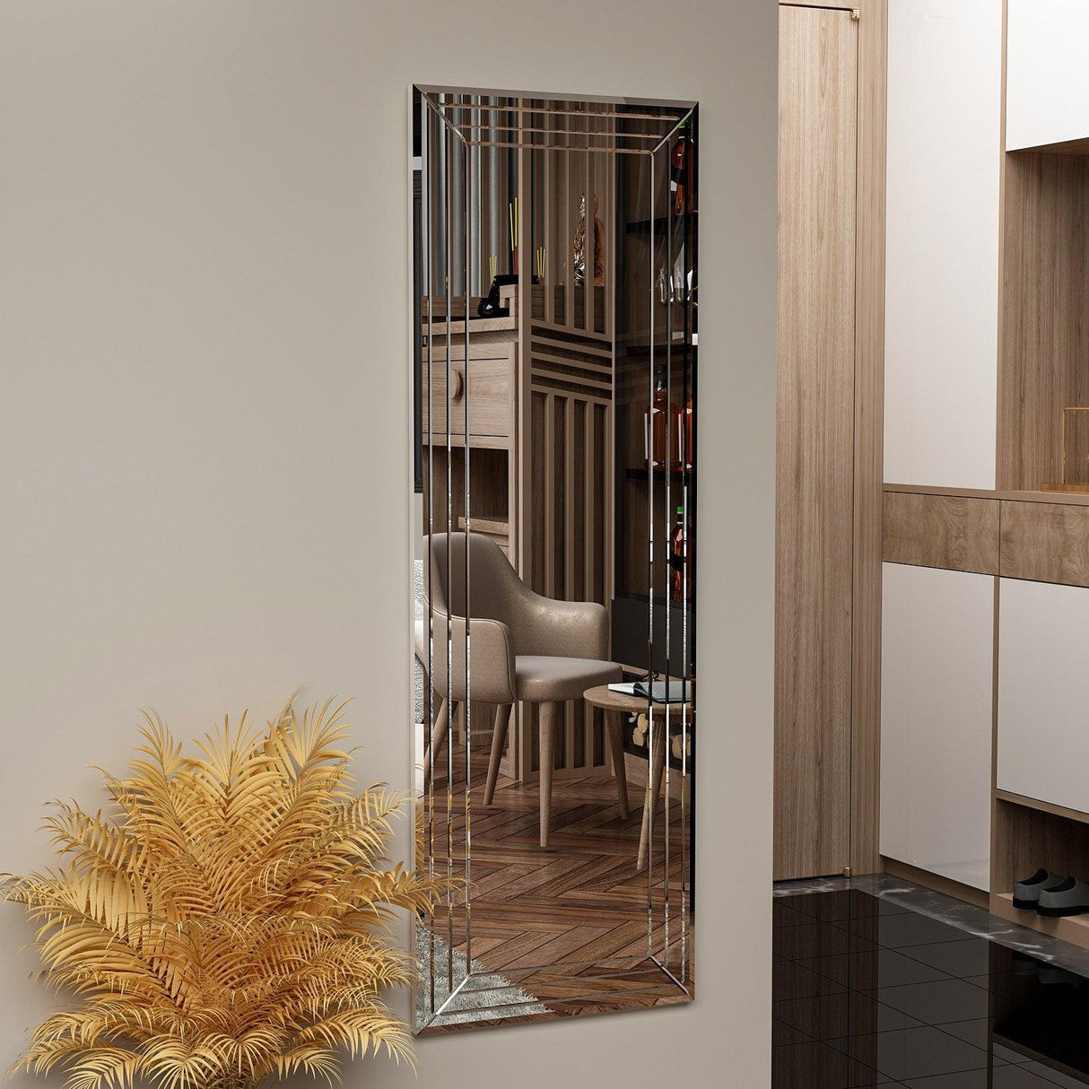 Oglindă Neom - White, Alb, 2x40x120 cm