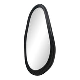 Oglinda ovala Baloa, MDF, 44x80 cm - Negru