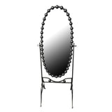 Oglinda Present negru metalic, 63x50x171 cm