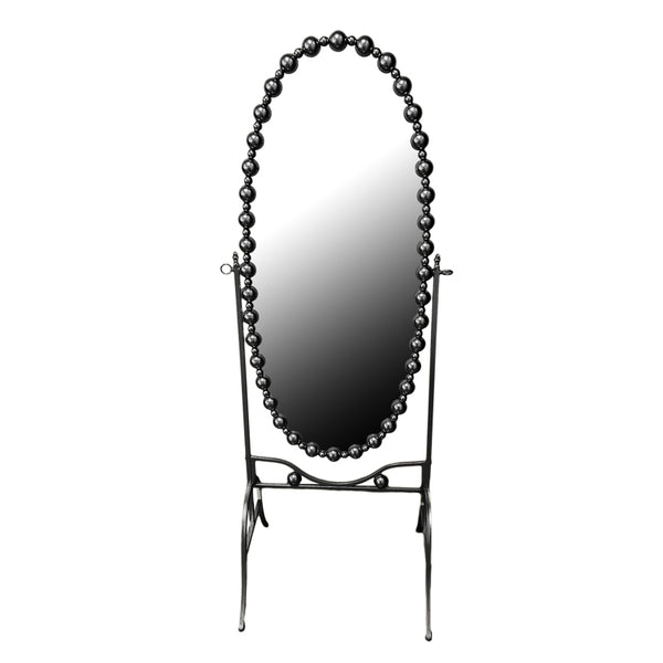 Oglinda Present negru metalic, 63x50x171 cm