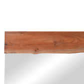 Oglinda Riverine lemn de tec, Natural, 120x80 cm, imagine suplimentara