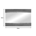 Oglinda Riverine lemn de tec, Natural, 120x80 cm, detaliu produs