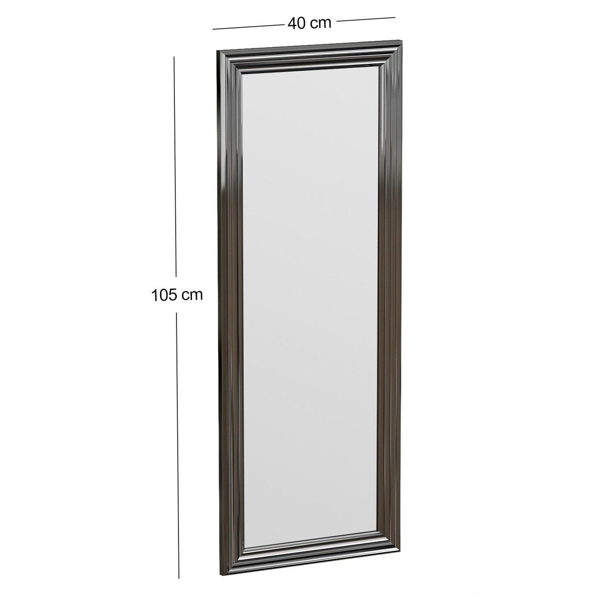 Oglindă Smooth - Silver, Argint, 3x105x40 cm