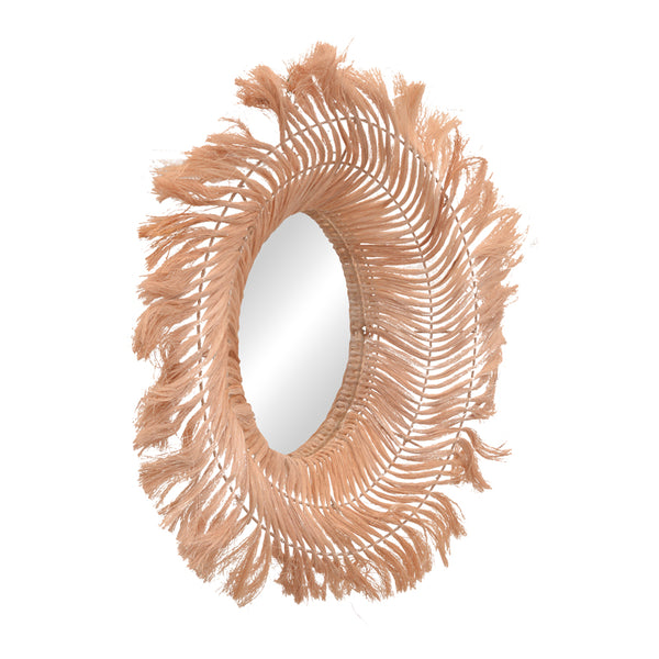 Oglinda Tolle abaca, Natural, 65x85x17 cm