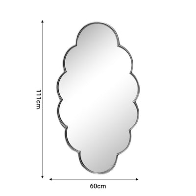Oglinda Tyko aurie metalica, 60x111 cm, imagine suplimentara