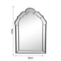 Oglinda Xoton auriu metalic, 60x90 cm, imagine suplimentara