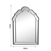 Oglinda Xoton auriu metalic, 60x90 cm, imagine suplimentara