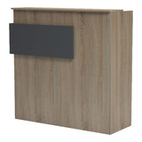Receptie Optima cu LED, 110x40x110 cm - Sonoma-Gri inchis