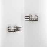 Organizator de baie ST281H, Negru, 8x11x25 cm