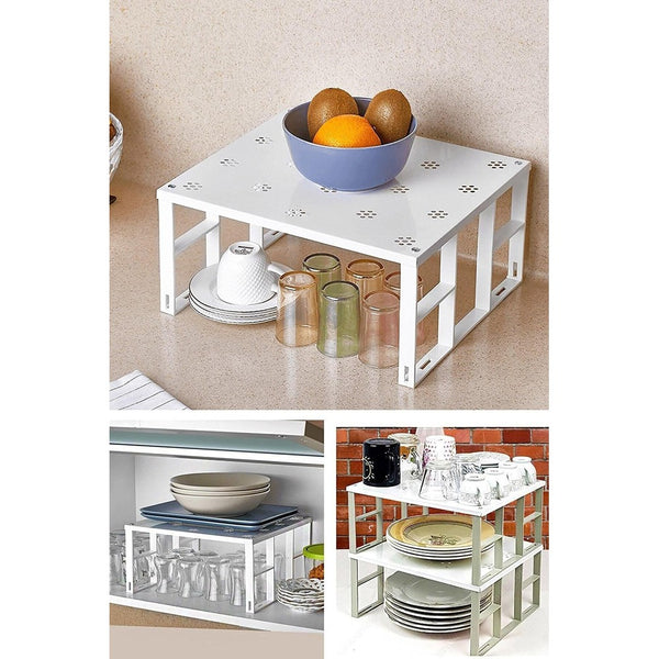 Organizator de bucatarie Kitchen Organizer 8100, Alb, 27x31x15 cm