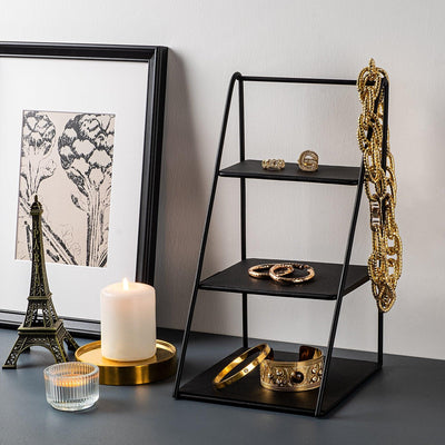 Accesoriu Metalic Decorativ Organizator metalic Kalimnos, Negru