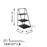 Organizator metalic Kalimnos, Negru