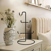Organizator stand de bijuterii TK-003-B Jewellery Stand Organizer, Negru, 15x27x15 cm, imagine suplimentara