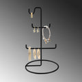 Organizator stand de bijuterii TK-003-B Jewellery Stand Organizer, Negru, 15x27x15 cm, foto produs 6