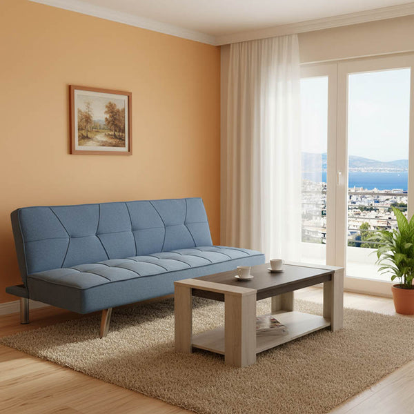 Pachet de mobilier pentru camera de zi pentru studenti, set Atmos de 2 piese, 175x83x74 cm