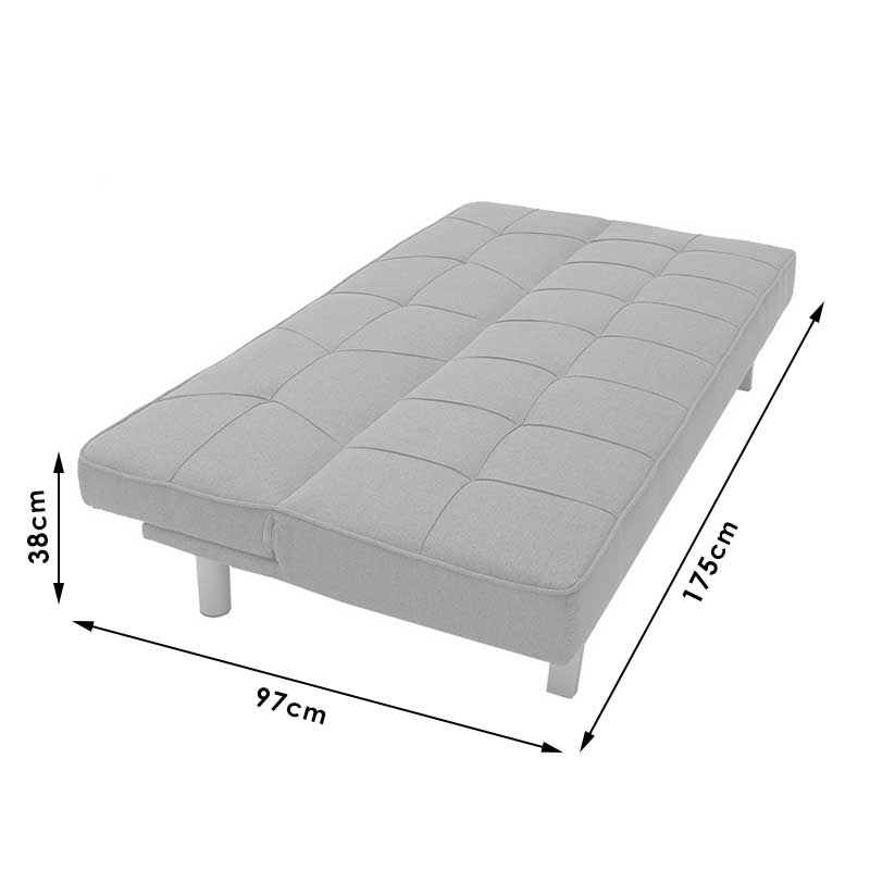 Pachet de mobilier pentru camera de zi pentru studenti, set Atmos de 2 piese, 175x83x74 cm, foto produs 6