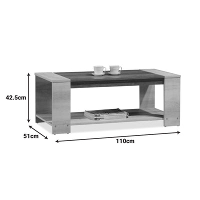 Pachet de mobilier pentru camera de zi pentru studenti, set Caalm de 2 piese, 167x77x73 cm, foto produs 7