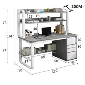 Pachet mobilier de birou pentru studenți Master set de 2 bucati, Negru, 50x120 cm, foto produs 9