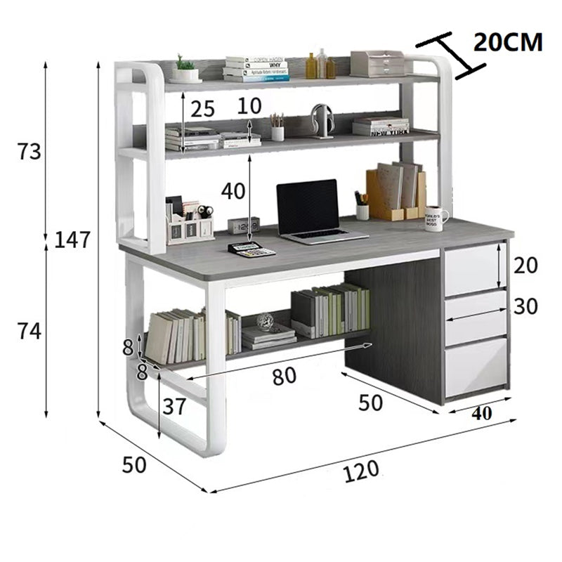 Pachet mobilier de birou pentru studenți Master set de 2 bucati, Negru, 50x120 cm, foto produs 10