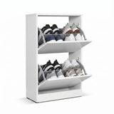 Pantofar Adore Compact, 10 Perechi, 2 Compartimente, Alb - Mov, 51x84x26 cm - Pantofar Adore Compact, 10 Perechi, 2 Compartimente, Alb, 51x84x26 cm, detaliu produs