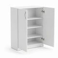 Pantofar Adore Double, 2 usi, 3 rafturi, capacitate 12-16 perechi, Alb, 70 x 90 x 33 cm