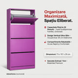 Pantofar Adore Max XL, 24 Perechi, 4 Compartimente, 73x157x26 cm - Mov