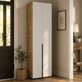 Pantofar Adore Porto, 10 rafturi, Stejar - Bej, 72x210x34 cm