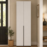Pantofar Adore Porto, 10 rafturi, Stejar - Bej, 72x210x34 cm