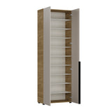 Pantofar Adore Porto, 10 rafturi, Stejar - Bej, 72x210x34 cm