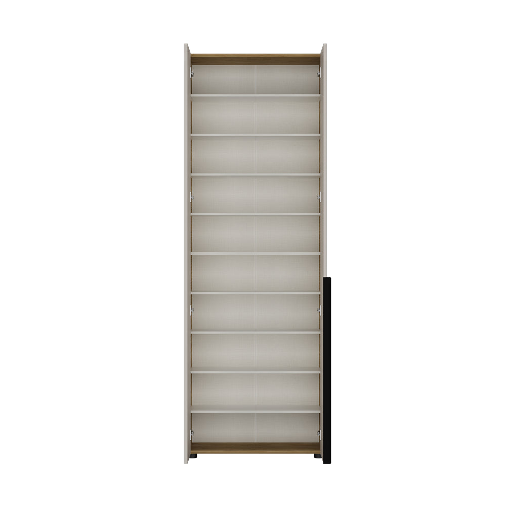 Pantofar Adore Porto, 10 rafturi, Stejar - Bej, 72x210x34 cm