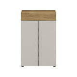 Pantofar Adore Porto, 2 usi, 1 sertar si 5 rafturi, Stejar - Bej, 72x111x34 cm
