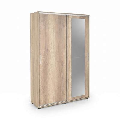 Pantofar Adore Porto cu cuier, 2 usi cu oglinda, 12 rafturi, capacitate 35 perechi incaltaminte, 120 x 212 x 40 Cm
