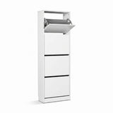 Pantofar Adore Compact XL, 16 Perechi, 4 Compartimente, Alb - Natur, 51x157x26 cm - Alb