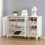 Dulap pantofi Ronan, 105x35x66 cm - Alb
