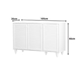 Dulap pantofi Ronan, 105x35x66 cm - Alb