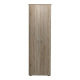 Dulap pantofi cu functie organizare Racka, Lemn, Alb, 58x34x186 cm - Stejar