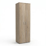 Dulap pantofi cu functie organizare Racka, Lemn, Alb, 58x34x186 cm - Stejar