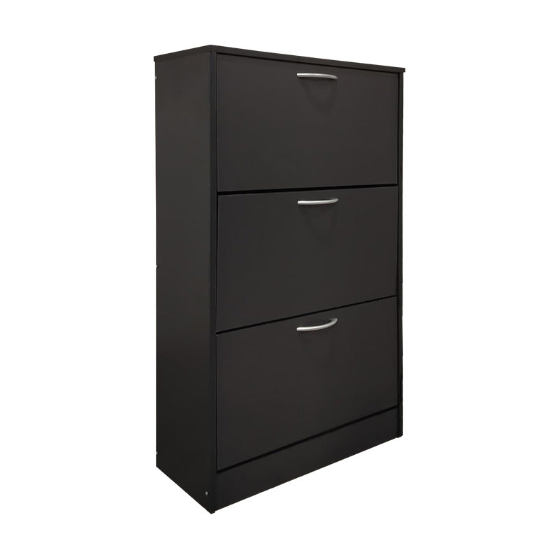 Pantofar cu rafturi Savaz, metal și lemn, Antracit, 60x24x114 cm