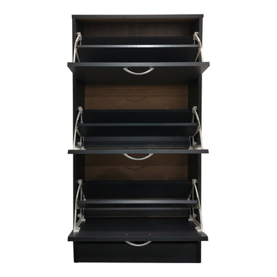 Pantofar cu rafturi Savaz, metal și lemn, Antracit, 60x24x114 cm, imagine suplimentara