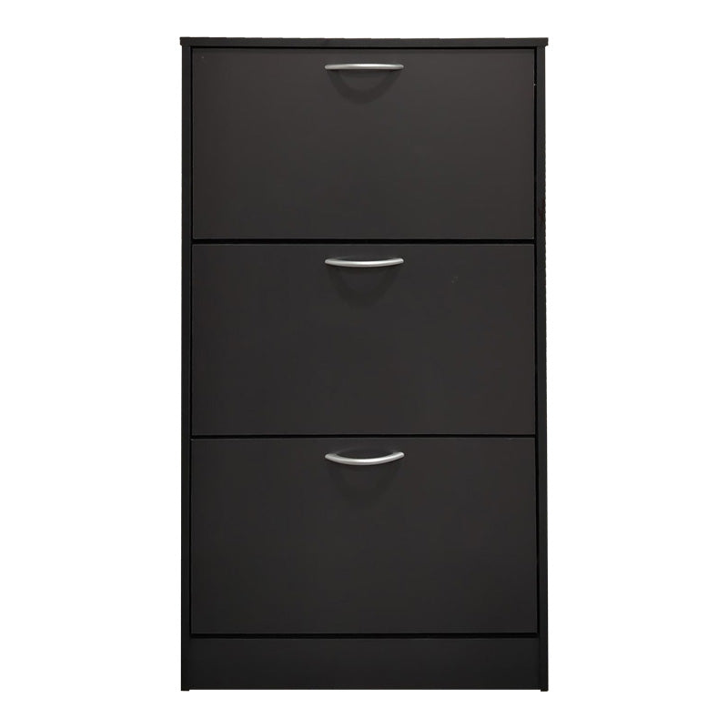 Pantofar cu rafturi Savaz, metal și lemn, Antracit, 60x24x114 cm