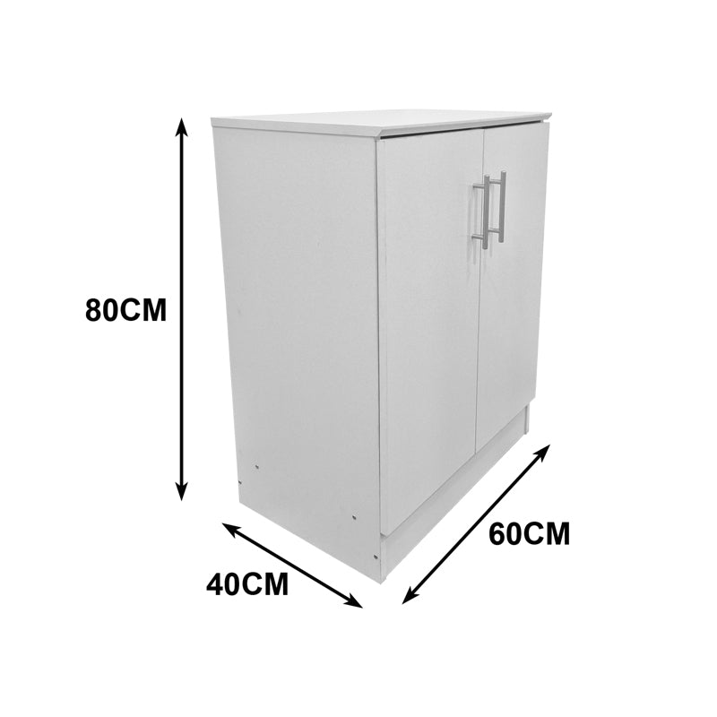 Pantofar for 6 pairs, Alb - Sonoma-Alb, 60x40x80 cm - Alb