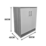 Pantofar for 6 pairs, Alb - Sonoma-Alb, 60x40x80 cm - Sonoma-Alb