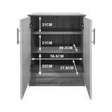 Pantofar for 6 pairs, Alb - Sonoma-Alb, 60x40x80 cm - Sonoma-Alb