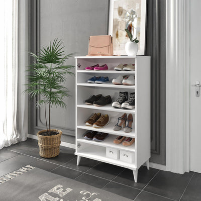 Pantofar Fuga, Alb, 37x118x70 cm