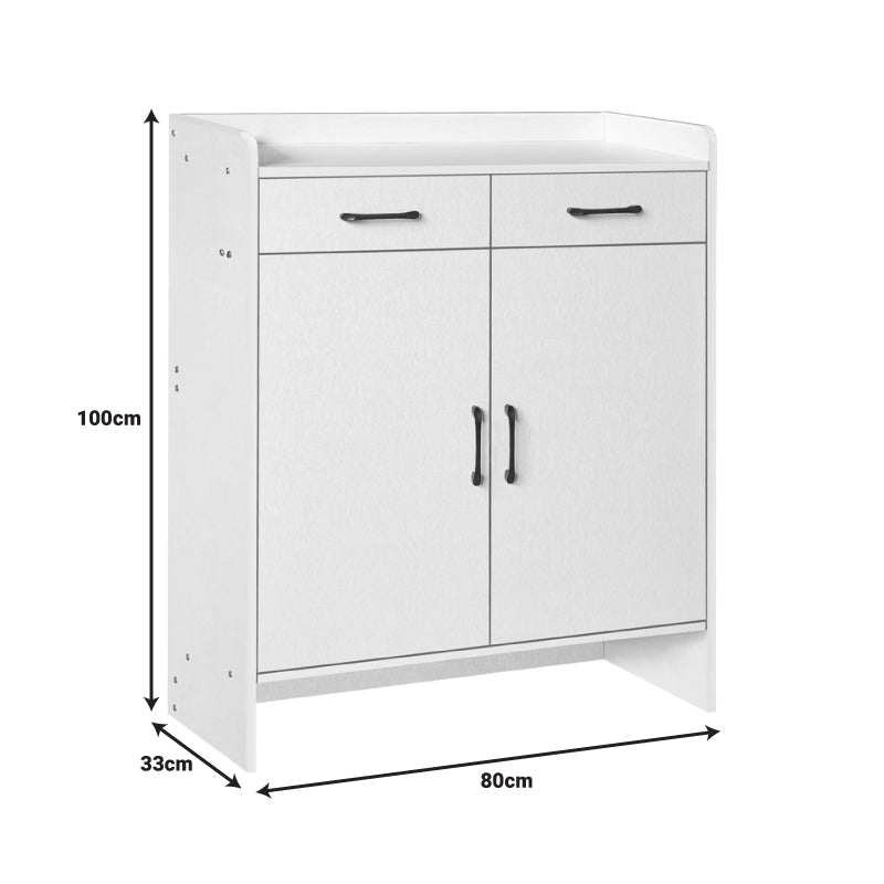 Pantofar Gazen, 12 perechi, Alb, 80x33x100 cm, foto produs