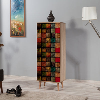 Pantofar Leyla, Multicolor, 50 x 135 x 38 cm